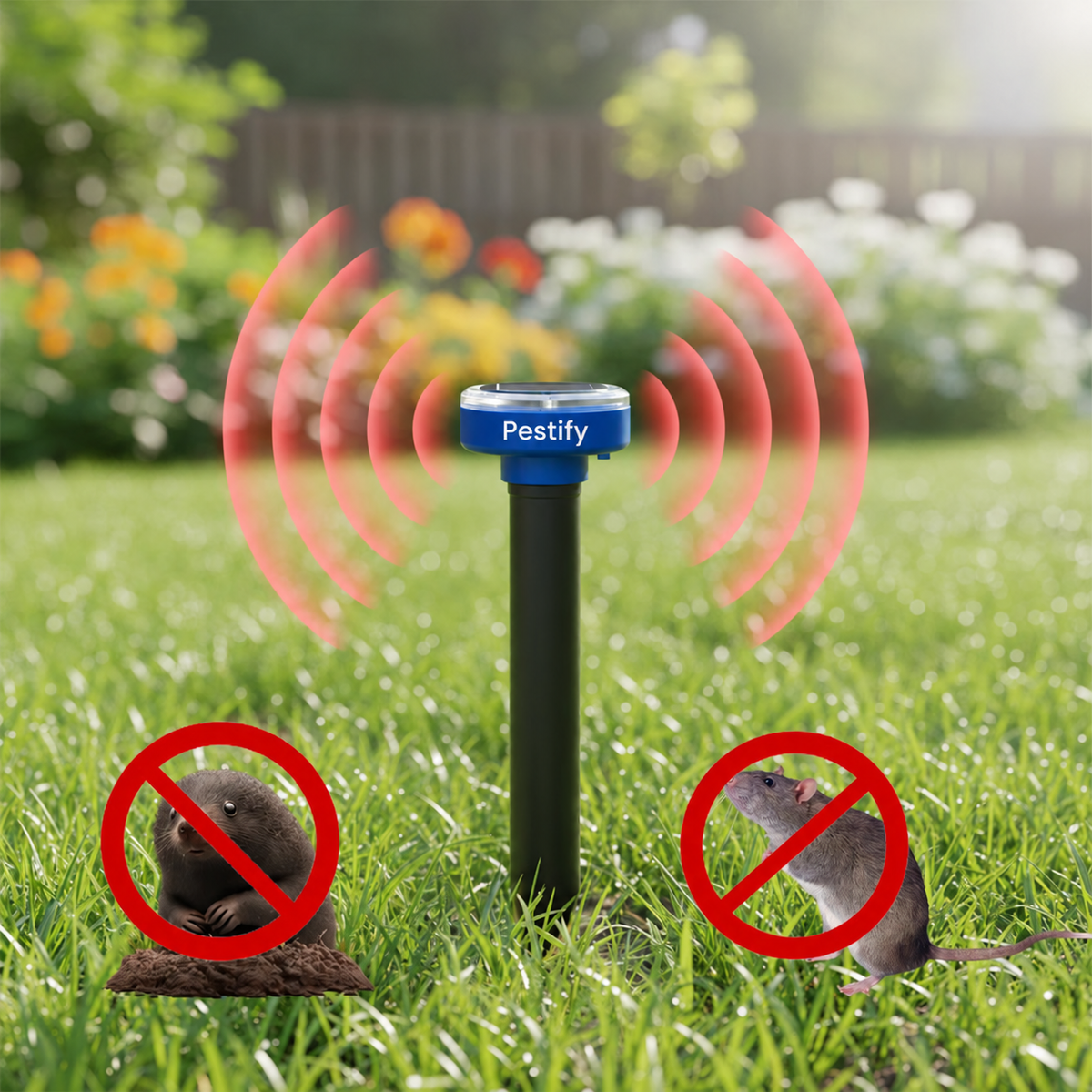 Solar Garden Pest Repeller