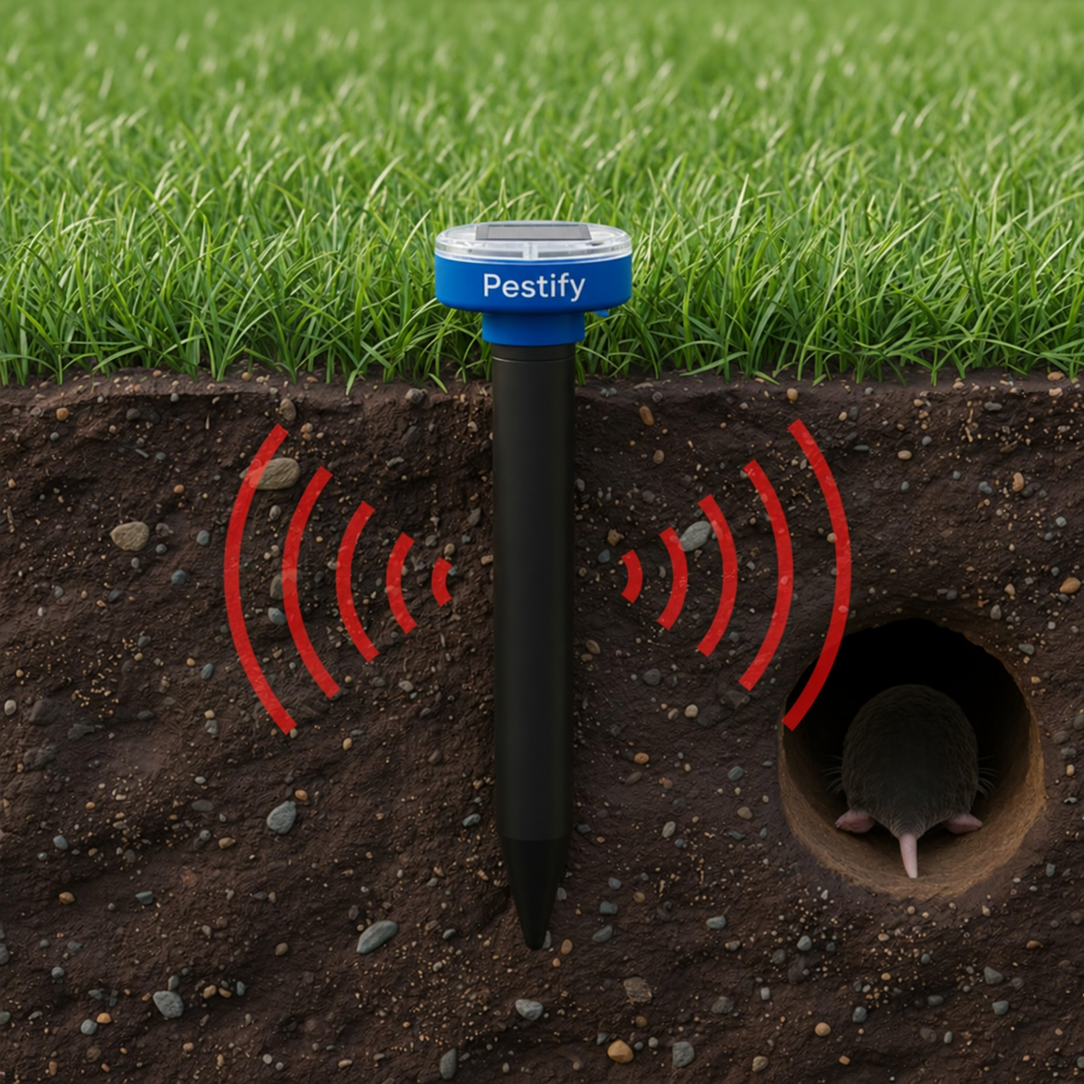 Solar Garden Pest Repeller